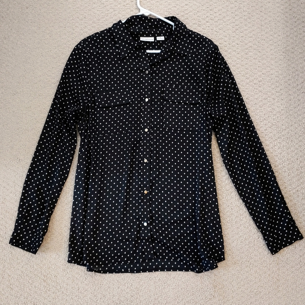 LIZ CLAIBORNE | B&W Button Up